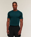 Apex Short Sleeve T-Shirt slim fit Tactical Teal/Black - Unmatched Supply-GYMSHARK