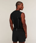 Apex Tank slim fit Black/Dark Grey - Unmatched Supply-GYMSHARK