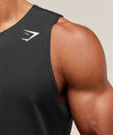 Arrival Tank slim fit Black - Unmatched Kicks-GYMSHARK