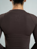 Aura Sculpt Jacket Long - Walnut - Unmatched Supply-Women's Aura Full Zip Jacket
