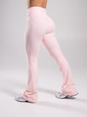 Aura Ultra-High Rise Flared Pant - Ballet Pink - Unmatched Supply-Women's Aura Flared Pant