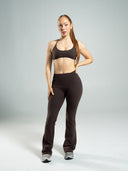 Aura Ultra-High Rise Flared Pant Long - Walnut - Unmatched Supply-Women's Aura Flared Pant