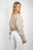 Boat neck sweater - Unmatched Supply-SUBDUED