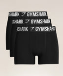 Boxer Brief 3PK Black - Unmatched Kicks - Gymshark Accessories