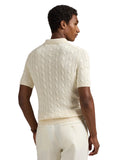Cable - Knit Cotton Polo - Collar T-shirt Andover Cream - Unmatched Kicks - ralph lauren