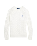 Cable - Knit Cotton Sweater White - Unmatched Kicks - ralph lauren