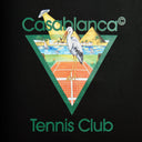 Casablanca Tennis Club Icon Pyramid Abduction Short Sleeve Tee Black - Unmatched Kicks-KITH