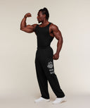Chrome Graphic Pants regular Black - Unmatched Supply-GYMSHARK