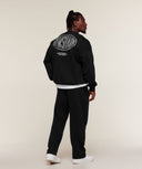 Chrome Graphic Sweatshirt oversized fit Black - Unmatched Supply-GYMSHARK