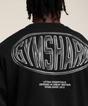 Chrome Graphic Sweatshirt oversized fit Black - Unmatched Supply-GYMSHARK