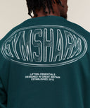Chrome Graphic Sweatshirt oversized fit Tactical Teal - Unmatched Supply-GYMSHARK