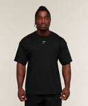Chrome Graphic T-Shirt oversized fit Black - Unmatched Supply-GYMSHARK