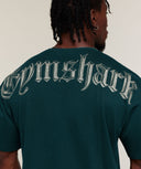 Chrome Graphic T-Shirt oversized fit Tactical Teal - Unmatched Supply-GYMSHARK
