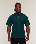 Chrome Graphic T-Shirt oversized fit Tactical Teal - Unmatched Supply-GYMSHARK