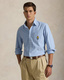 Classic Fit Polo Bear Oxford Shirt Blue Heritage Bear - Unmatched Kicks-ralph lauren