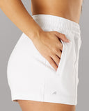 Coco Short - White - Unmatched Supply-Women's Relaxed Fit Short