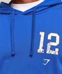 Collegiate Graphic Hoodie Blue - Unmatched Kicks - GYMSHARK