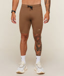 Conditioning Club Half Tight body fit Trail Brown/Vanilla Beige - Unmatched Supply-GYMSHARK