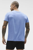 Conquer Reform Crewneck Short Sleeve - Provence Blue Heather - Unmatched Kicks-ALO