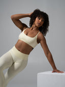 Contour Mid Rise Legging - Buttercream - Unmatched Supply-Women's Seamless Scrunch Legging