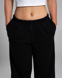 Core Midweight Fleece Sweatpant - Black - Unmatched Supply-Women's Fleece Pant