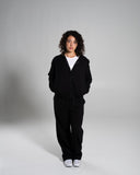 Core Midweight Fleece Zip Hoodie - Black - Unmatched Supply-Women's Fleece Hoodie