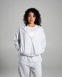Core Midweight Fleece Zip Hoodie - LT Heather - Unmatched Supply-Women's Fleece Hoodie