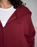 Core Midweight Fleece Zip Hoodie - Strawberry Jam - Unmatched Supply-Women's Fleece Hoodie
