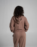 Core Midweight Fleece Zip Hoodie - Taupe - Unmatched Supply-Women's Fleece Hoodie