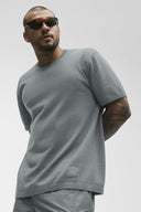 Cotton Cashmere Ever Soft Short Sleeve Crew Monument - Unmatched Kicks-ALO