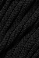 Cotton Rib Parallel Sweater Black - Unmatched Supply-ALO