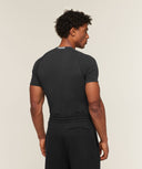 Cotton Seamless T-Shirt muscle fit Black Marl - Unmatched Kicks-GYMSHARK