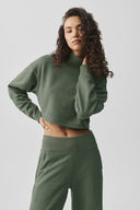 Cropped Serenity Coverup Bamboo Green - Unmatched Supply-ALO
