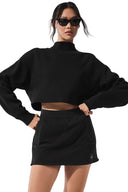 Cropped Serenity Coverup Black - Unmatched Kicks - ALO
