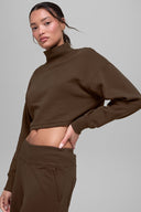 Cropped Serenity Coverup Espresso - Unmatched Supply-ALO