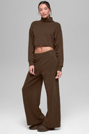 Cropped Serenity Coverup Espresso - Unmatched Supply-ALO