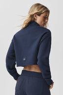 Cropped Serenity Coverup Navy - Unmatched Supply-ALO