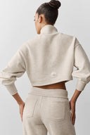 Cropped Serenity Coverup Oatmeal Heather - Unmatched Supply-ALO