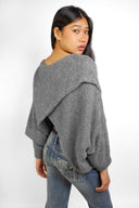 Cross-over sweater at the back - Unmatched Supply-SUBDUED