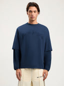Curved Logo Double Long - Sleeved T-shirt - Unmatched Kicks - Palm Angeles