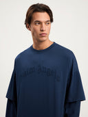 Curved Logo Double Long - Sleeved T-shirt - Unmatched Kicks - Palm Angeles