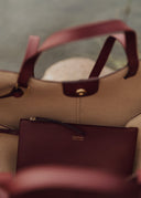 Cyme Mini - Cerise Noire Grainé - Unmatched Kicks - Handbags