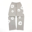 Denim Tears Cotton Wreath Baggy Sweatpants Grey - Unmatched Kicks - DENIM TEARS