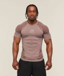 Devant Seamless T-Shirt slim fit Espresso Brown - Unmatched Kicks-GYMSHARK