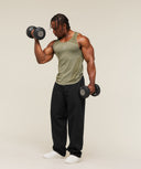 Devant Seamless Tank slim fit Canvas Green - Unmatched Kicks-GYMSHARK