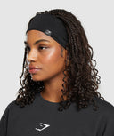 Diffuse Sweat Headband Black - Unmatched Kicks - Gymshark Accessories