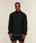Distance 1/4 Zip Jacket regular Black - Unmatched Supply-GYMSHARK