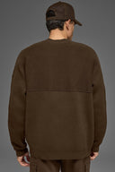 Domain Shift Rib Knit Sweater Crew Espresso - Unmatched Kicks - ALO