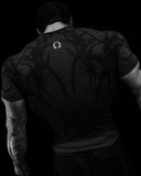 Doom Tech™ Armored shortsleeve Compression [VOID BLACK] - Unmatched Supply-Breathedivinity