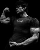 Doom Tech™ Armored shortsleeve Compression [VOID BLACK] - Unmatched Supply-Breathedivinity